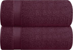 Belizzi Home Cotton 2 Pack Oversized Bath Sheet 35x70, Large Bath Sheet by Unknown