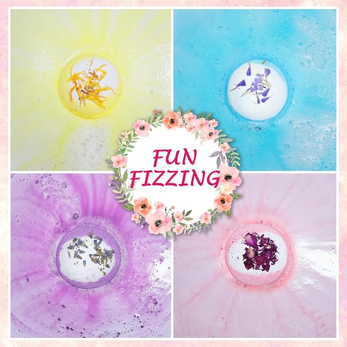 Bath Bombs for Women Relaxing-4 Natural and Organic Bath Bombs - Image 4