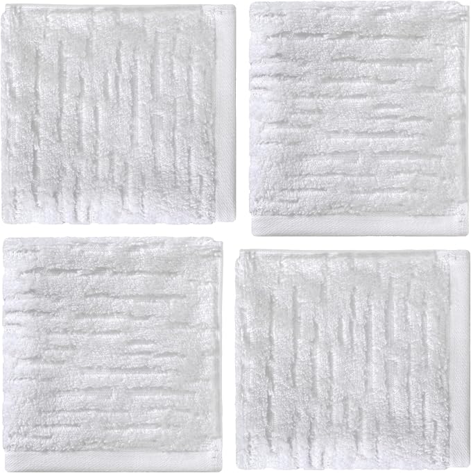 SKL Home CloudSoft Cotton Luxury 4-Piece Washcloth Set - Image 5