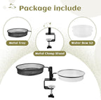2 Pack Deck Bird Feeders Deck Mount Bird Bath Spa - Image 2