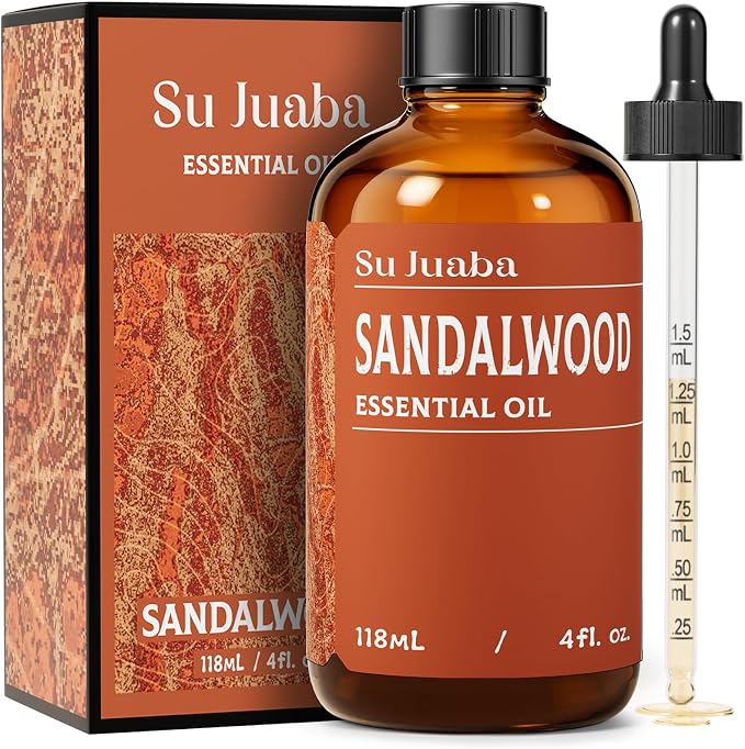 SU JUABA Sandalwood Oil 4 Fl Oz, 100% Natural Aromatherapy Oil by Unknown