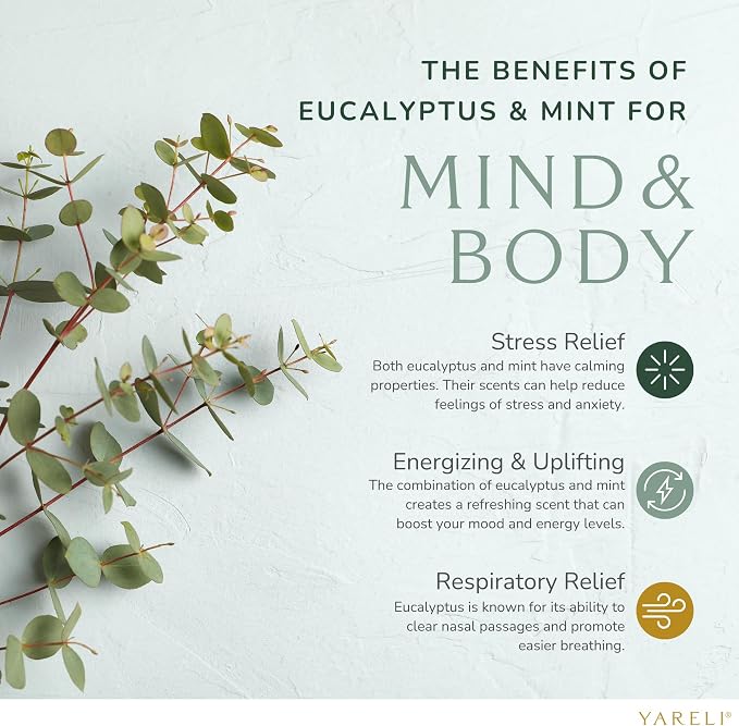 Yareli Eucalyptus Mint Shower Steamers Aromatherapy – Potent Essential Oils - Image 2