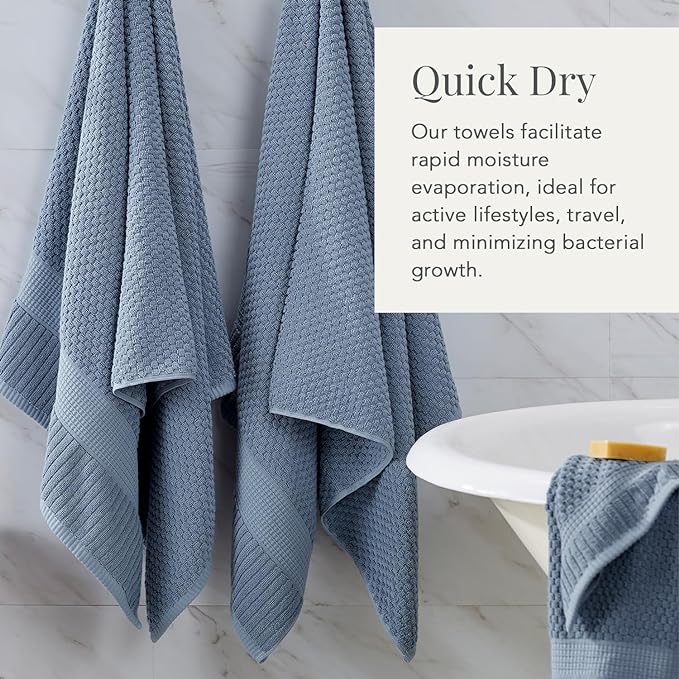 NY Loft 100% Cotton 2 Pack Bath Sheet Towel Set | Extra Large Oversize Bath - Image 2