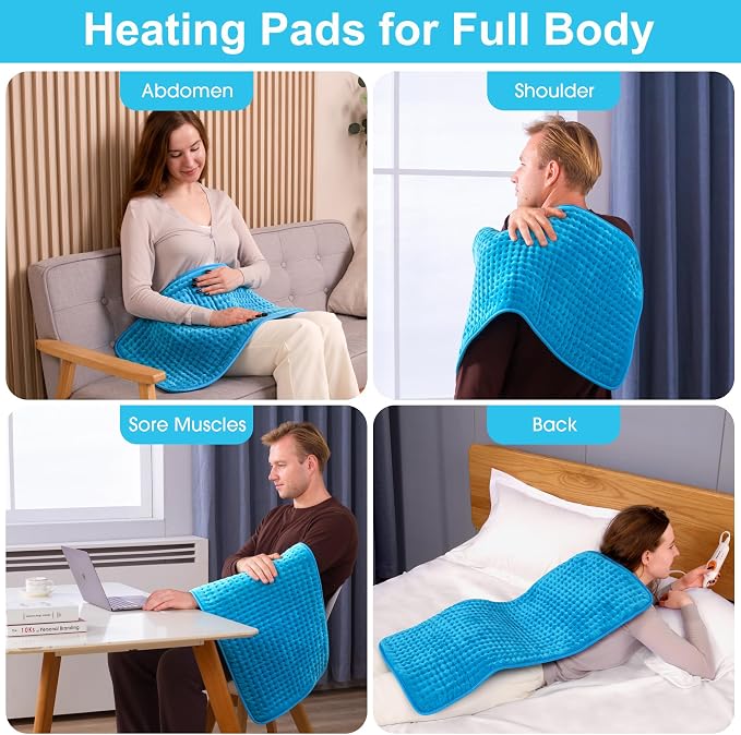 Boileau Electric Heating Pad for Back Pain and Period Cramps Relief, 3 Heating - Image 3