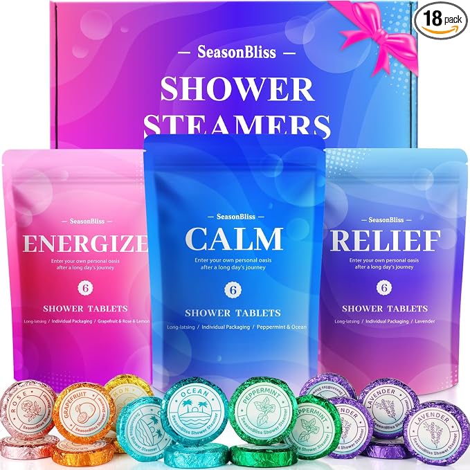SeasonBliss Shower Steamers 18 Pack Set, Shower Bombs by Unknown
