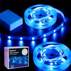 BestLuz Battery Operated LED Strip Lights 2X 3.33ft Flexible Blue LED Light by BestLuzUS