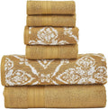 Modern Threads Amaris 6-Piece Reversible Yarn Dyed Jacquard Towel Set by ModernThreads