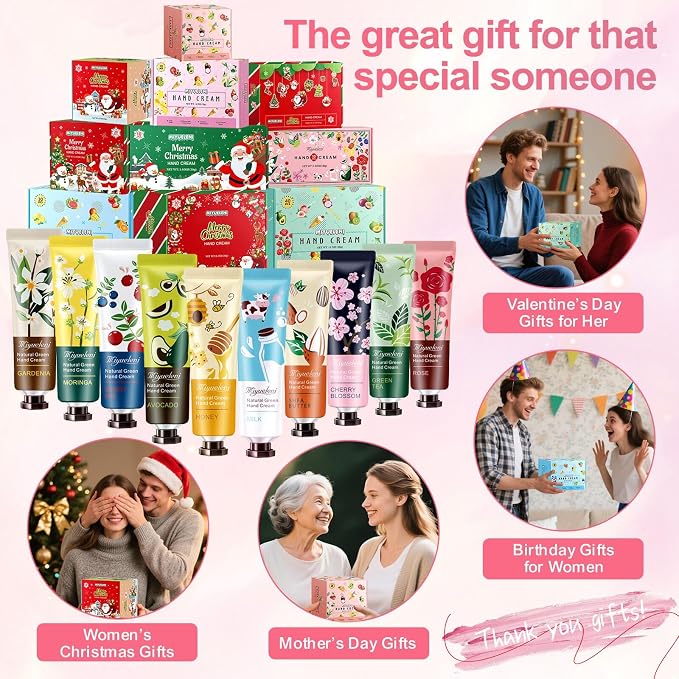 10 Pack Hand Cream Gift Set, Mothers Day Gifts, Moisturizing Hand Lotion Travel - Image 4