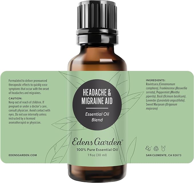 Edens Garden Headache & Migraine Aid Essential Oil Blend- 100% Pure Premium - Image 9