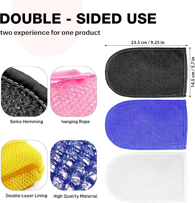African Net Sponge Exfoliating Gloves - Image 5