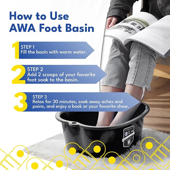 American Wellness Authority AWA Extra Large foot bath basin - Image 5
