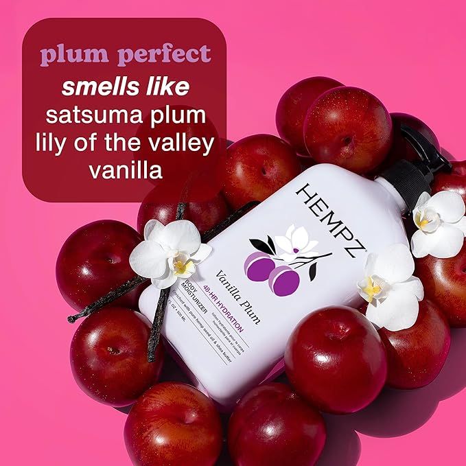 Hempz Limited Edition Vanilla Plum Hydrating Body & Hand Lotion 17 oz - Image 4