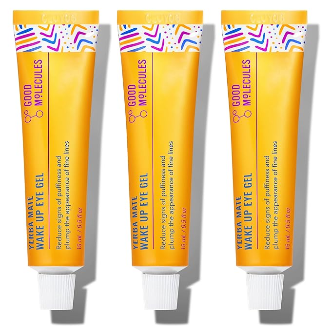 Good Molecules Yerba Mate Wake Up Eye Gel Pack 3 – 15 ml Each | Hydrating Under by GoodMolecules