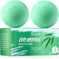 Bath Bombs Salt Balls, Eucalyptus Extract Essential Oils, Moisturizing Dry Skin by Focusingonbathingproducts