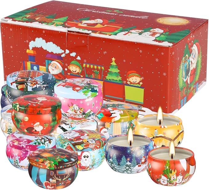 WPONSZU 16Pack Christmas Scented Candles, Candvent Calendar 2025, Gift Set - Image 7
