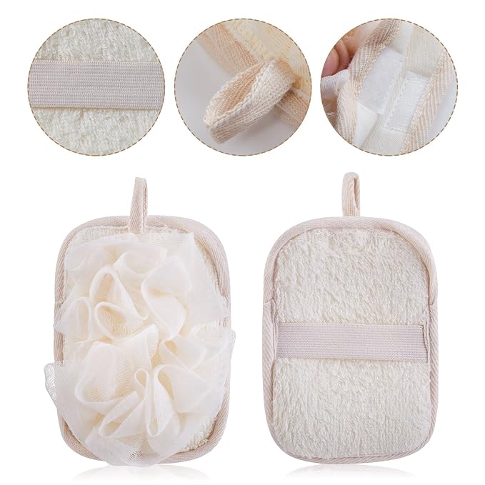 mikimini Bath Mitt for Women, Bath Pouf Mesh Brushes 1 PC Upgraded Version | - Image 3