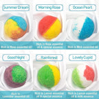 INTEYE Organic Bath Bombs Gift Set, 24 Handmade Fizzies Rich in Essential Oil - Image 3