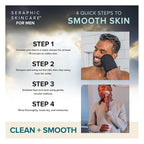 Seraphic Skincare Men Ultimate Exfoliating Facial Mitt – 100% Vegan Dual-Sided - Image 4