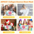 60 Pack Bulk Collagen Facial Masks, moisturizing & Hydrating Face Masks - Image 6
