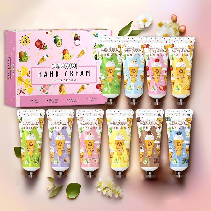 10 Pack Hand Cream Gift Set, Moisturizing Hand Lotion Travel Size, Gifts - Image 2