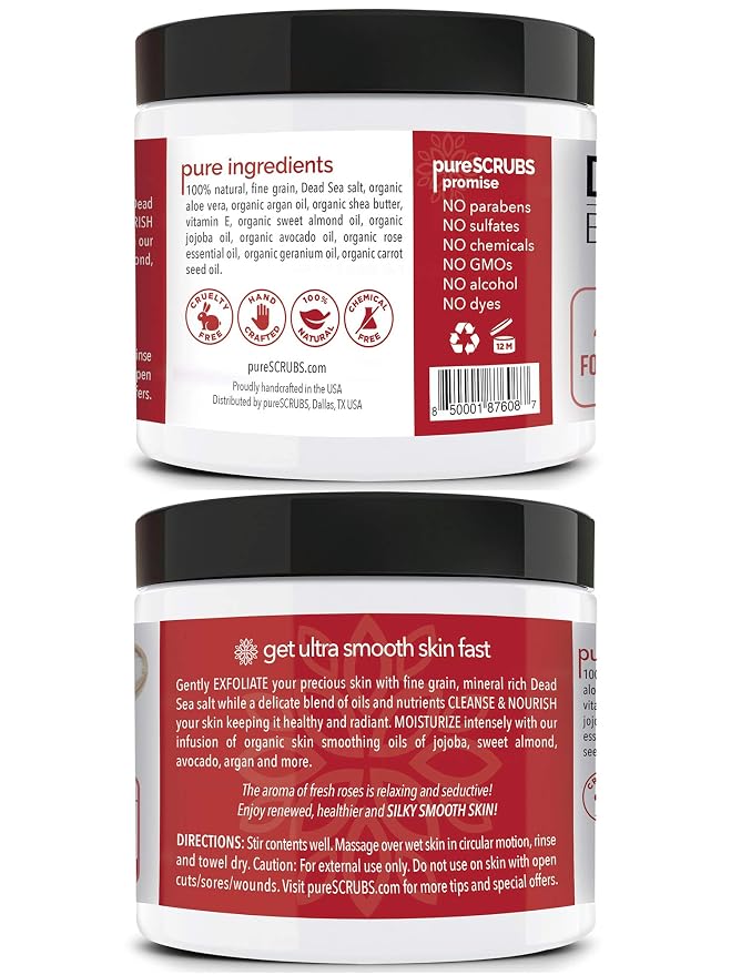 pureSCRUBS Premium Rose Body Scrub Set - Image 6
