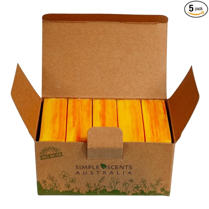 Simple Scents Australia Peach Scented Natural Soap Bars, 3.5oz Moisturizing by SimpleScentsAustralia