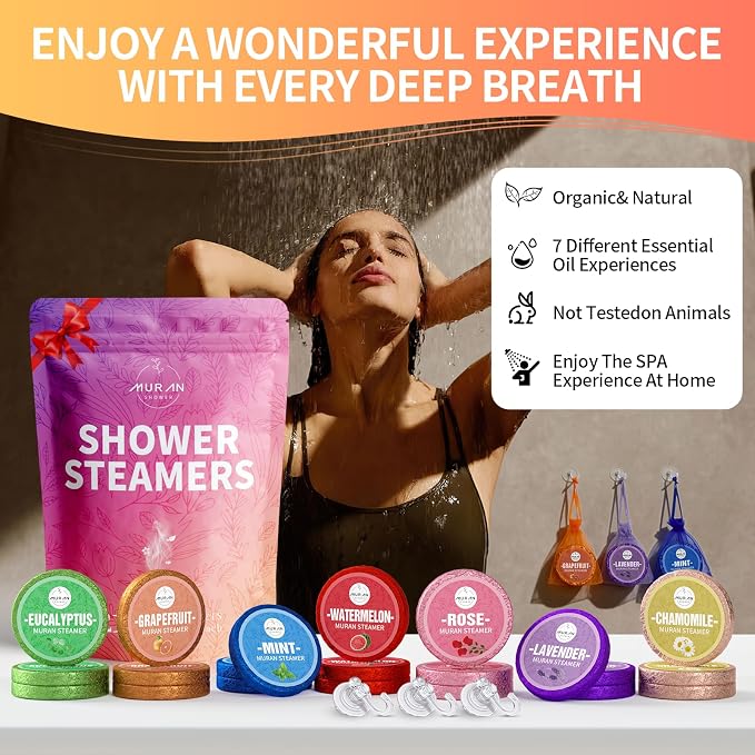 Shower Steamers Aromatherapy 21-Pack Shower Bombs Birthday Day Gifts - Image 6