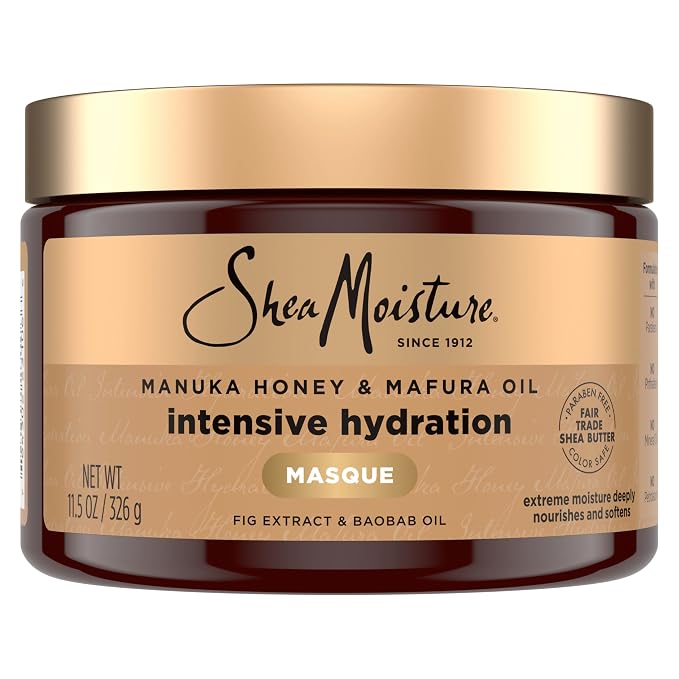 Shea Moisture Intensive Hydration Hair Masque Manuka Honey & Mafura Oil by SheaMoisture