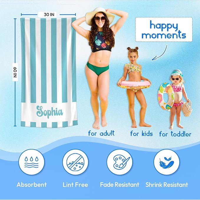 JML Personalized Beach Towel - Image 3