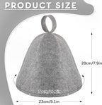 JaGely Sauna Hat for Men Women Sauna Hat Vaporarium Cap Russian Banya Cap for - Image 2
