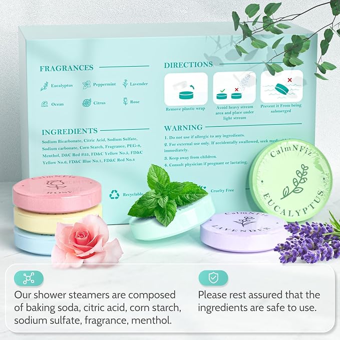 30 Pack Shower Steamers for Women Gift Set, Shower Bath Bombs - Image 3
