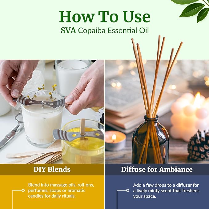 SVA Copaiba Essential Oil – 4 Fl Oz – 100% Natural Copaiba Oil - Image 6