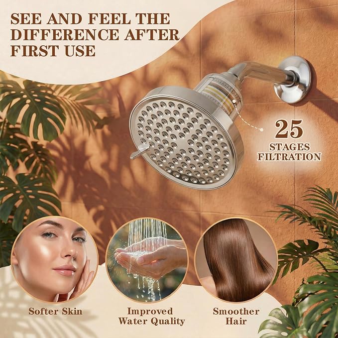 Filtered Shower Head for Hard Water - Image 2