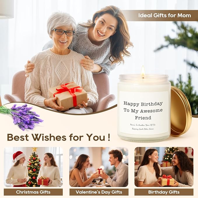 Birthday Gifts for Women, Unique Friendship Birthday Gifts, Funny Candles Gift - Image 6