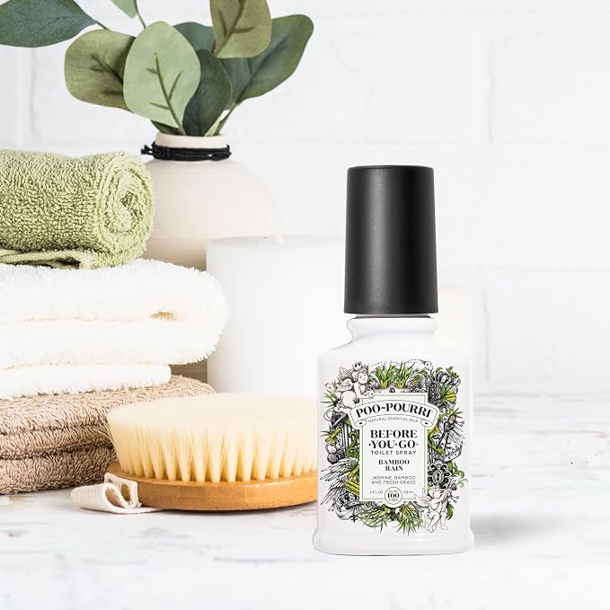 Poo-Pourri Before-You-Go Toilet Spray, Bamboo Rain, 100 Uses, Bathroom Odor - Image 4
