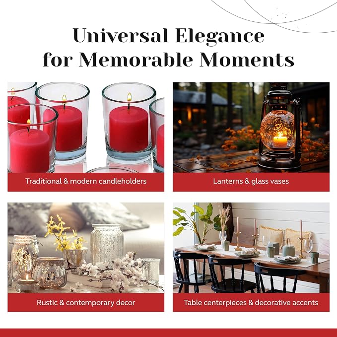 Red Apple Cinnamon Scented Votive Candles, Scented 10 Hour Burn Time - Image 5