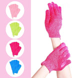 4 Pairs Bath Exfoliating Gloves Scrub, Double Sided Bath Mitts Scrubs - Image 3
