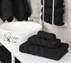 American Soft Linen Premium 3 Piece Towel Set, 1 Bath Towel 1 Hand Towel 1 - Image 2