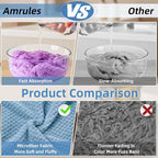 Amrules Hair Towel Wrap, 4 Packs 9.8 x 25.6 Inch Towel Turbans - Image 4