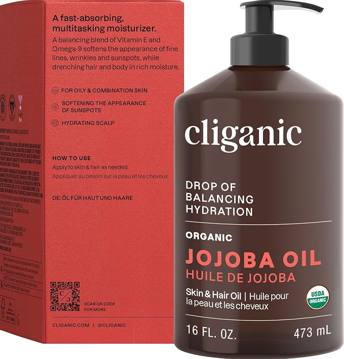 Cliganic Organic Jojoba Oil 16 oz, 100% Pure | Bulk, Natural Cold Pressed - Image 9