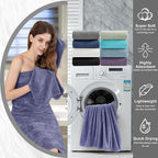 4 Piece Extra Large Bath Towel 35"x70" Oversized Bath Sheet Bath Towel Set - Image 6