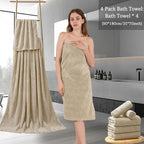 Ycosy 4 Pack Extra Large Microfiber Bath Towels Set, 35x70 inches, Less Lint - Image 7