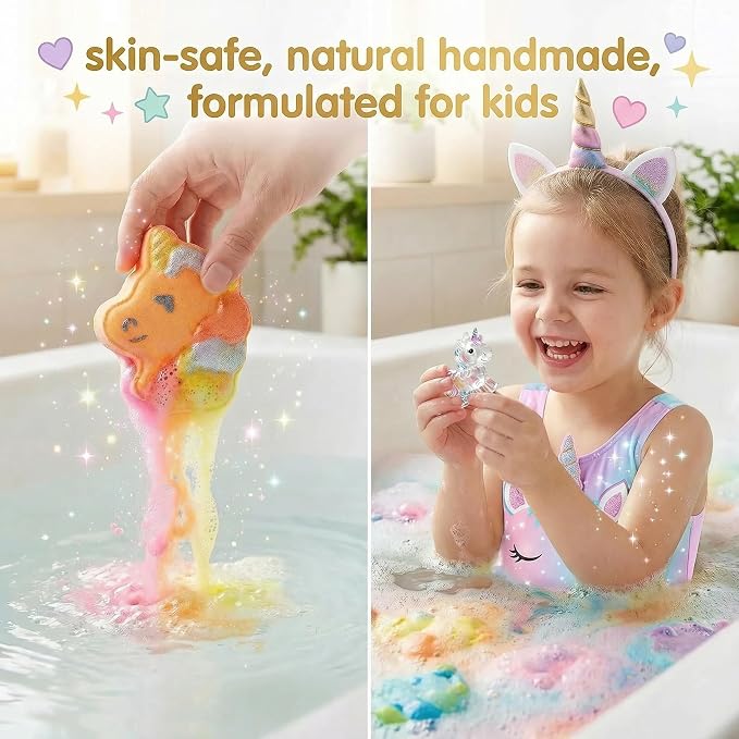 Unicorn Bath Bombs for Kids - Image 3