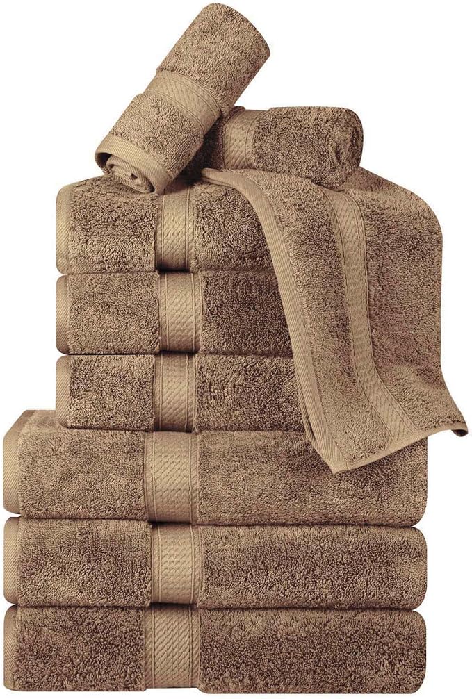 Superior Egyptian Cotton Pile 9 Piece Towel Set, Includes 3 Bath, 3 Hand - Image 2