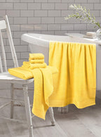 GLAMBURG 100% Cotton Ultra Soft 6 Pack Towel Set, Contains 2 Bath Towels 28x55 - Image 3