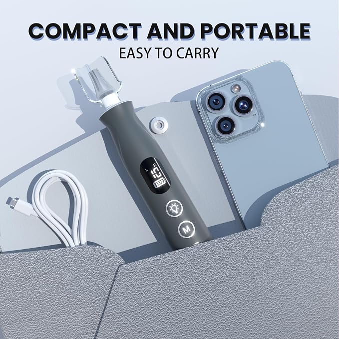 Electric Nail Drill, Cordless 2000 mAh Rechargeable Portable Nail File 12 in 1 - Image 7
