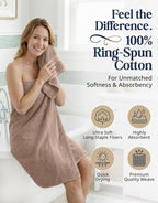 LANE LINEN 100% Cotton Towels Set - Image 2