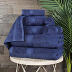 SUPERIOR Egyptian Cotton Pile 8 Piece Towel Set, Includes 2 Bath, 2 Hand - Image 3