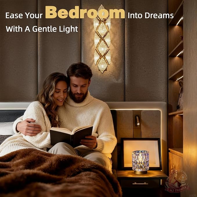 Battery Operated Table Lamps Timer, Mini Crystal Lamp - Image 4