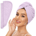SimpleField 2 Pack Microfiber Hair Towel Wrap by SimpleField